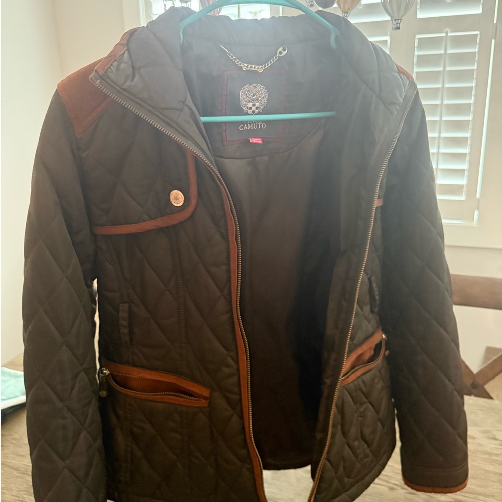 Vince Camuto Brown Quilted Jacket